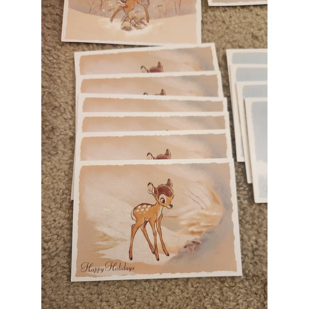 Disney Bambi‎ Thumper Assorted Holiday Christmas Cards 17 Count Boxed Set